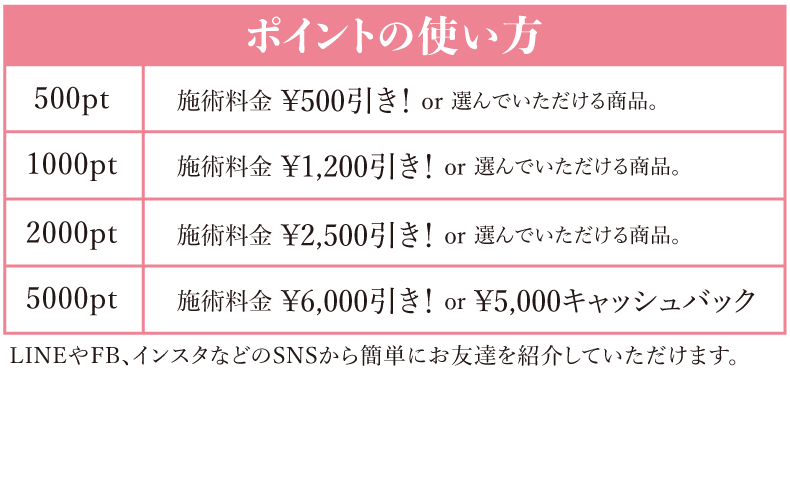 ポイントの使い方